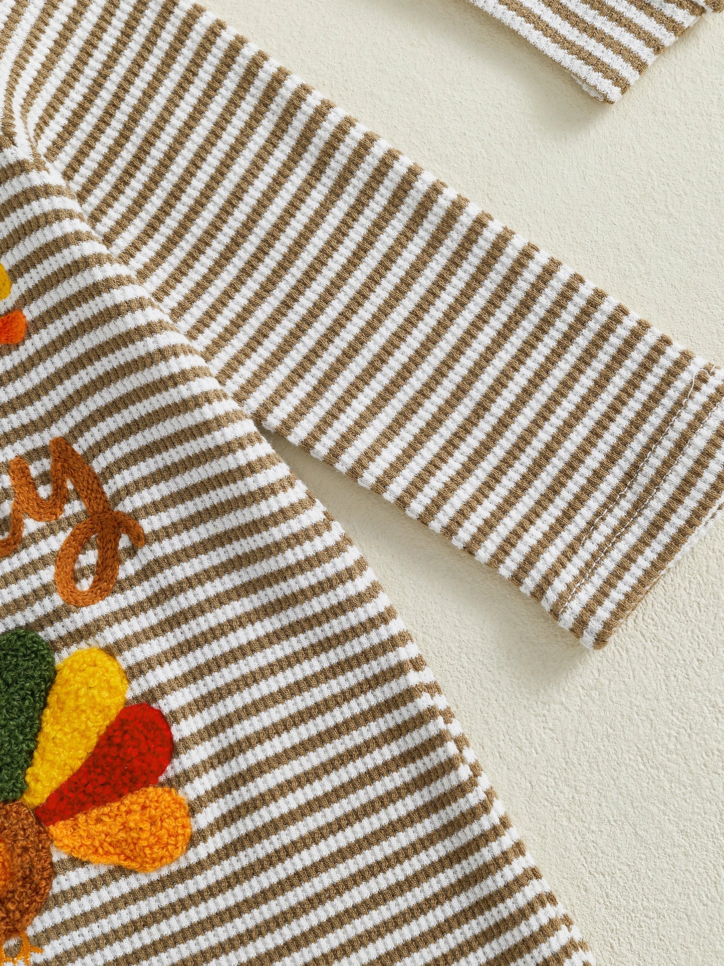 Ouftits Long Baby Baby Boy Thanksgiving Thanksgiving Ouftits Long Romper With Embroidery Long Turkey Embroidery Romper