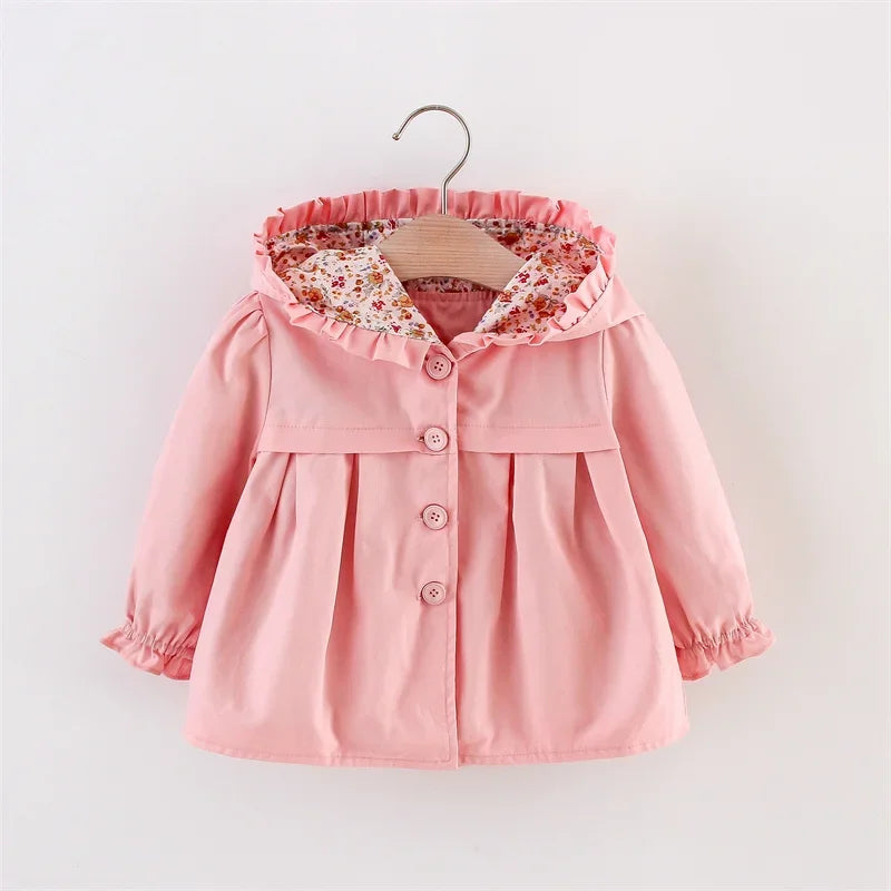 Bloom & Button Hooded Coat