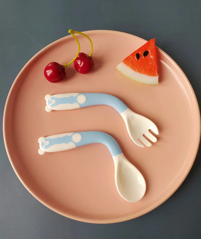 Whimsical, Bendable Children's Utensils Set