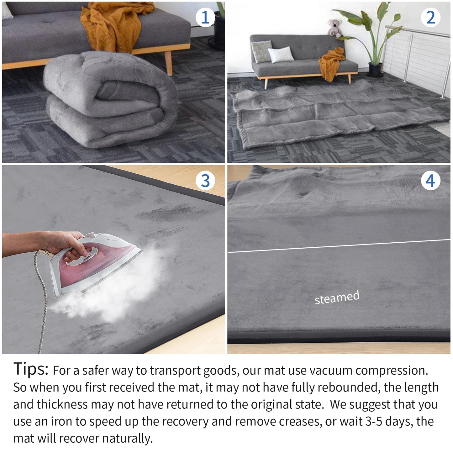 Huloosleep 4 Colors Baby Crawling Soft & Safe baby Safety Mat