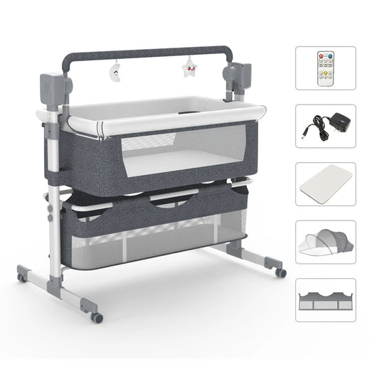 Modern Adjustable Bedside Bassinet & Co-Sleeper