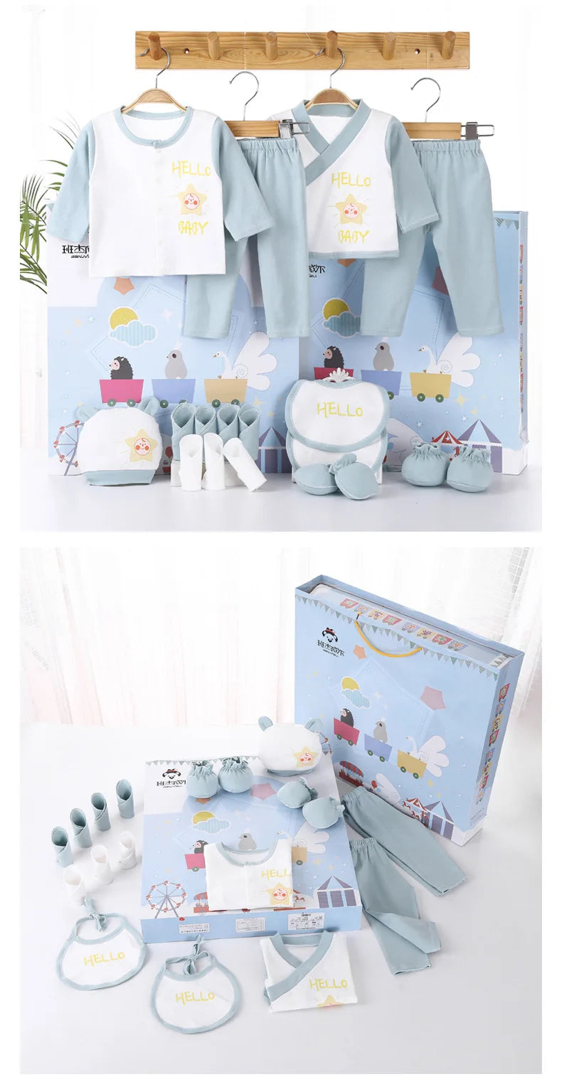 Hot 18 Pcs New Born Baby Supplies Newborn Gift Set /Baby Boy Girl Infant Clothing Set/ Baby Clothing High Quality!