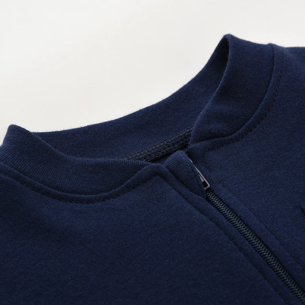 100% Cotton Newborn Baby Clothes Solid Color Jumpsuit Rompers Zipper Infant Boys Girls Spring Bottoming Shirt Jumpsuits Footed