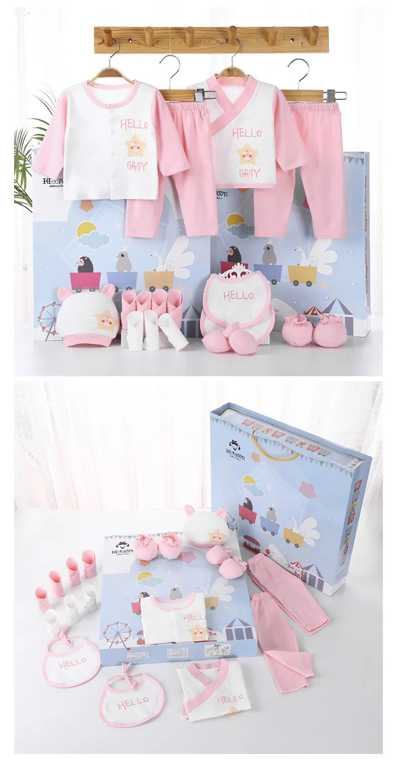 Hot 18 Pcs New Born Baby Supplies Newborn Gift Set /Baby Boy Girl Infant Clothing Set/ Baby Clothing High Quality!