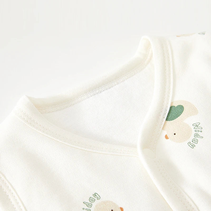 Baby Cotton Padded Vest Autumn And Winter 3-8 Months Baby Pure Cotton Outer Vest Newborn Shoulder Jacket