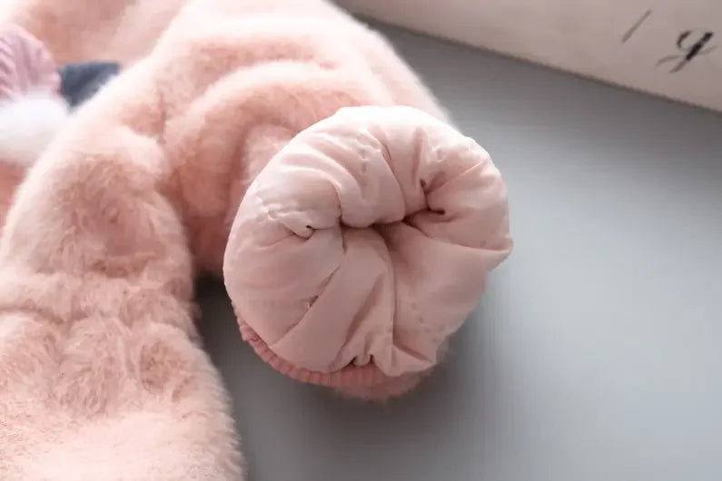 Charming Pink Faux Fur Coat for Girls