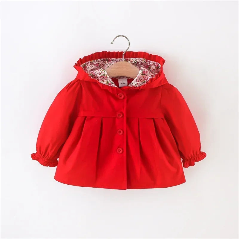 Bloom & Button Hooded Coat