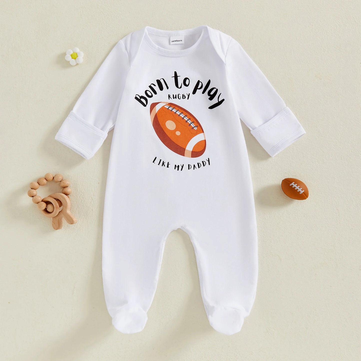 “Born to Play Like My Daddy” Baby Sleeper – Multiple Styles