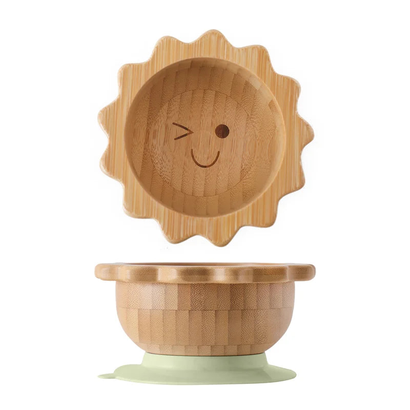 Adorable Wooden Children's Dining Sets with Suction Base