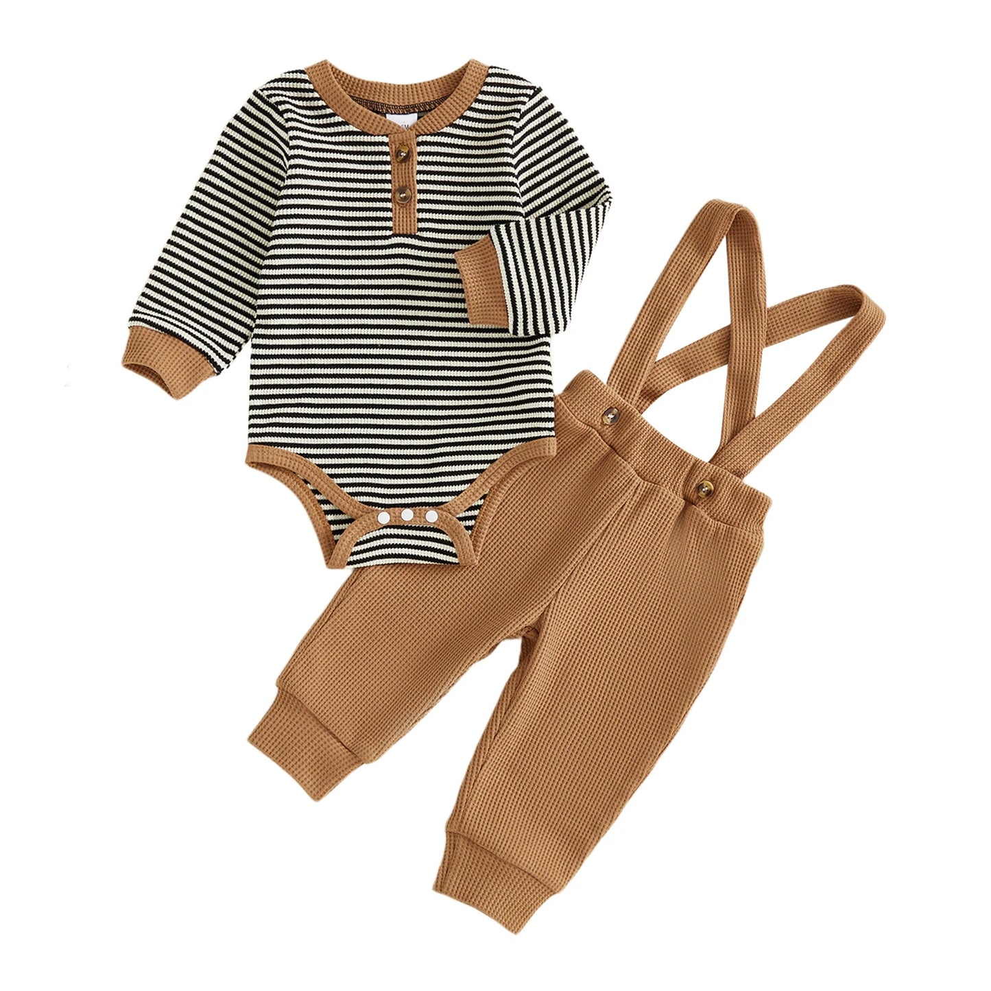 Little Gentleman's Waffle Suspender Set