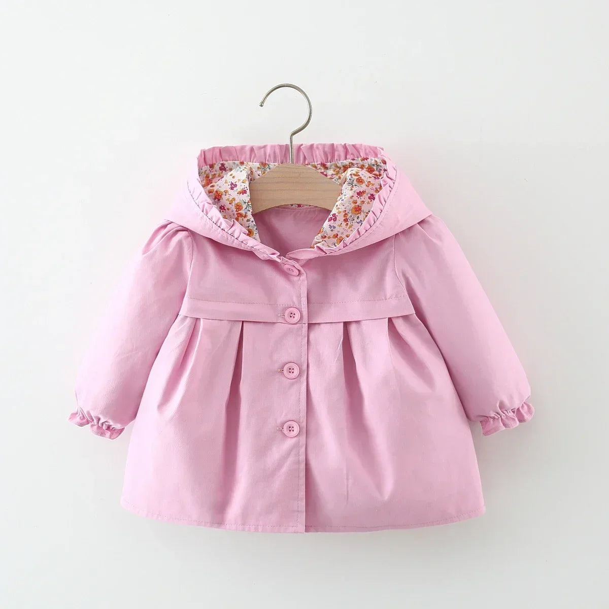Bloom & Button Hooded Coat