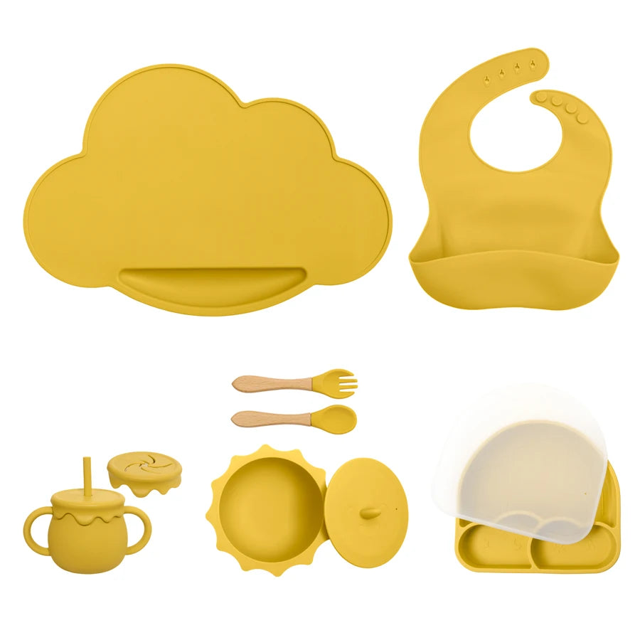 Pastel Silicone Children's Dining Set