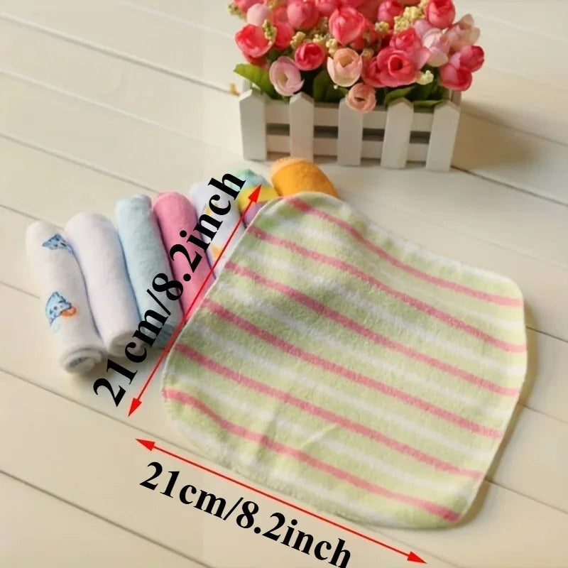 Soft Baby Washcloth Set – 8 Pack Pastel Assortment