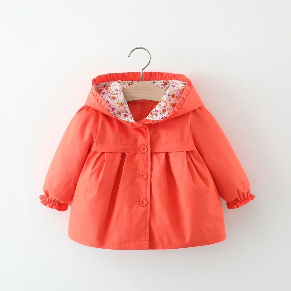 Bloom & Button Hooded Coat
