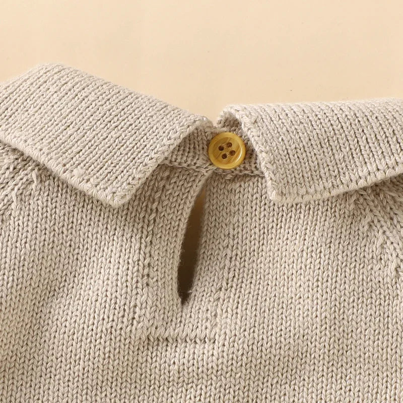 Baby Knitted Hooded Romper 0-18m