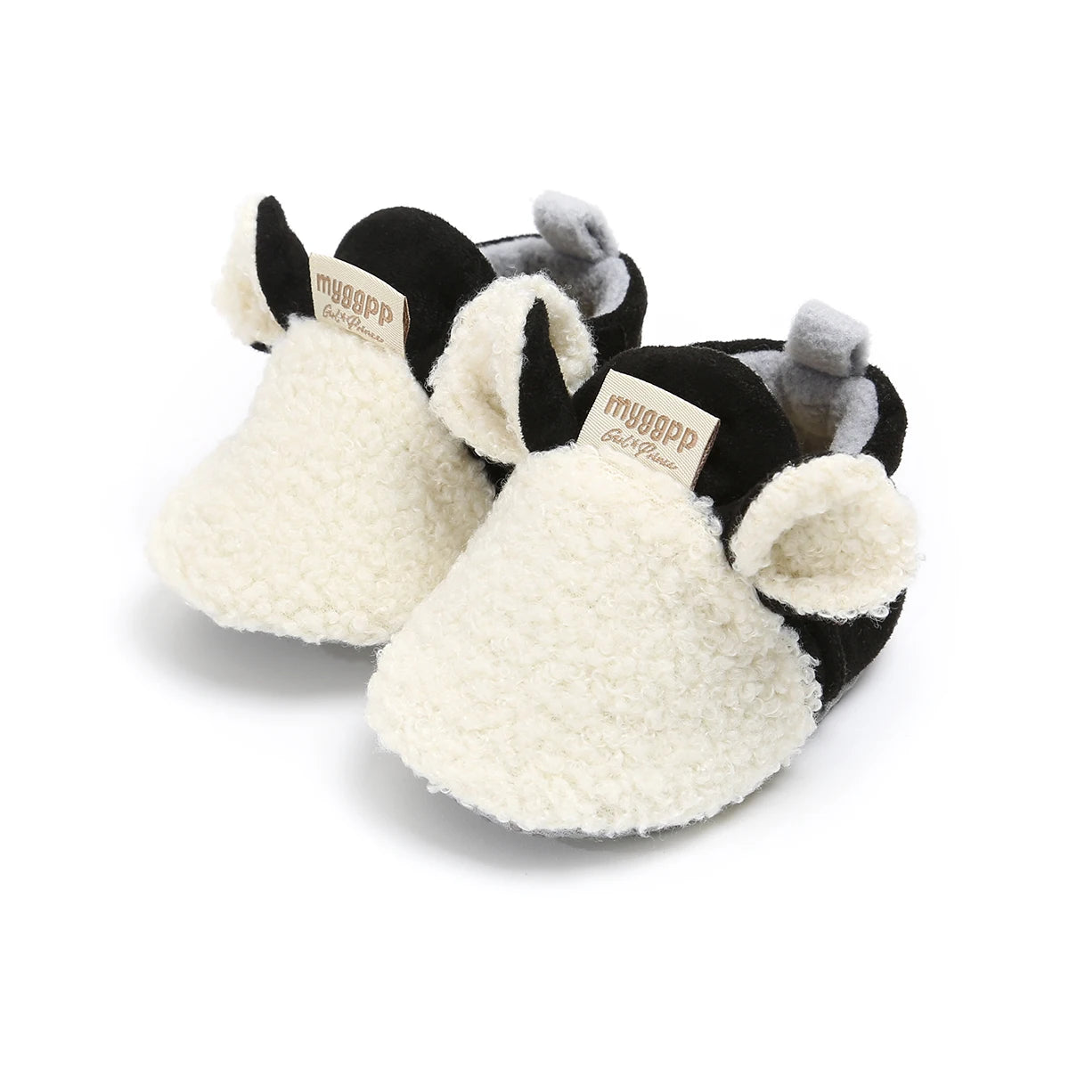 Plush Baby Booties With Gentle Grip Soles