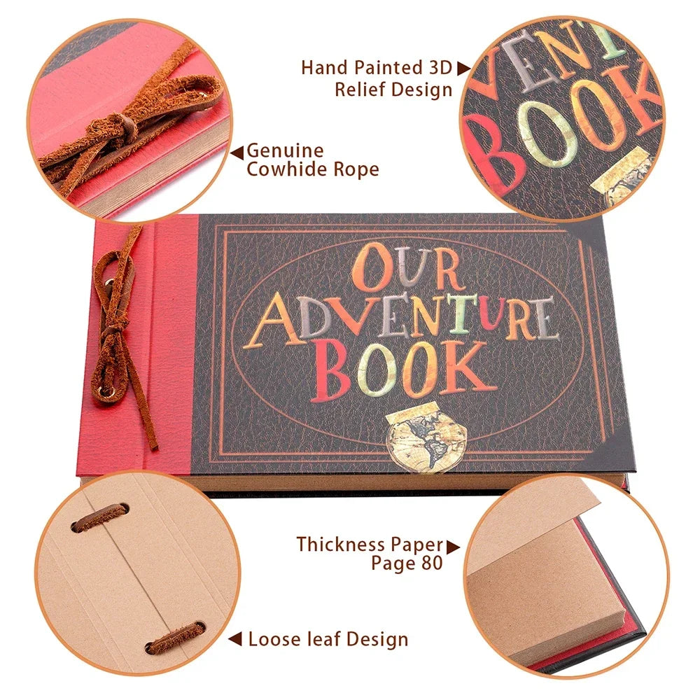 80 pages  Adventure Book Scrapbook Photo Album
