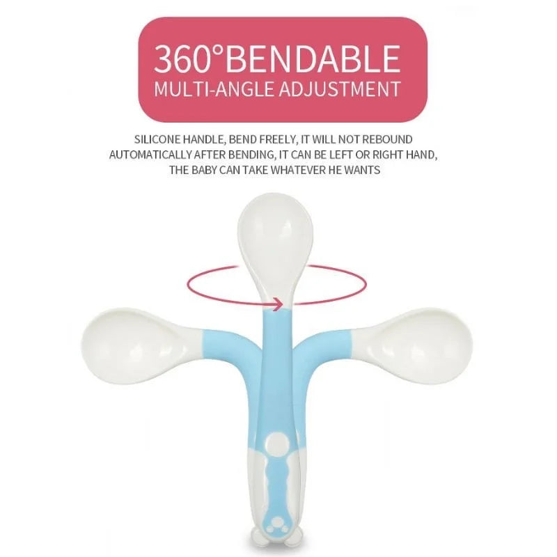 Whimsical, Bendable Children's Utensils Set