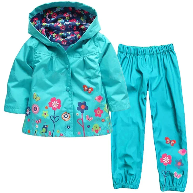 Spring Showers Waterproof Coat & Pants Set