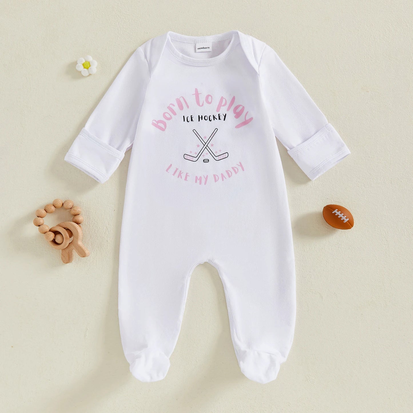“Born to Play Like My Daddy” Baby Sleeper – Multiple Styles