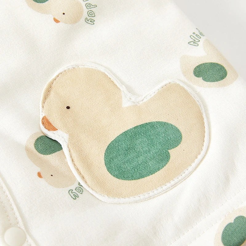 Baby Cotton Padded Vest Autumn And Winter 3-8 Months Baby Pure Cotton Outer Vest Newborn Shoulder Jacket