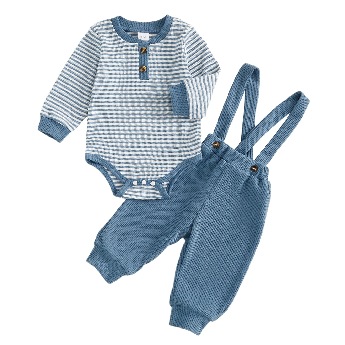 Little Gentleman's Waffle Suspender Set
