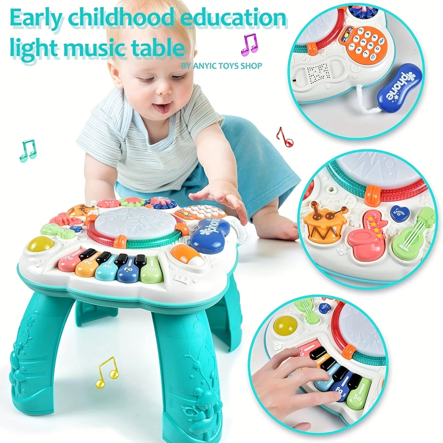 Interactive Early Childhood Education Light Music Table