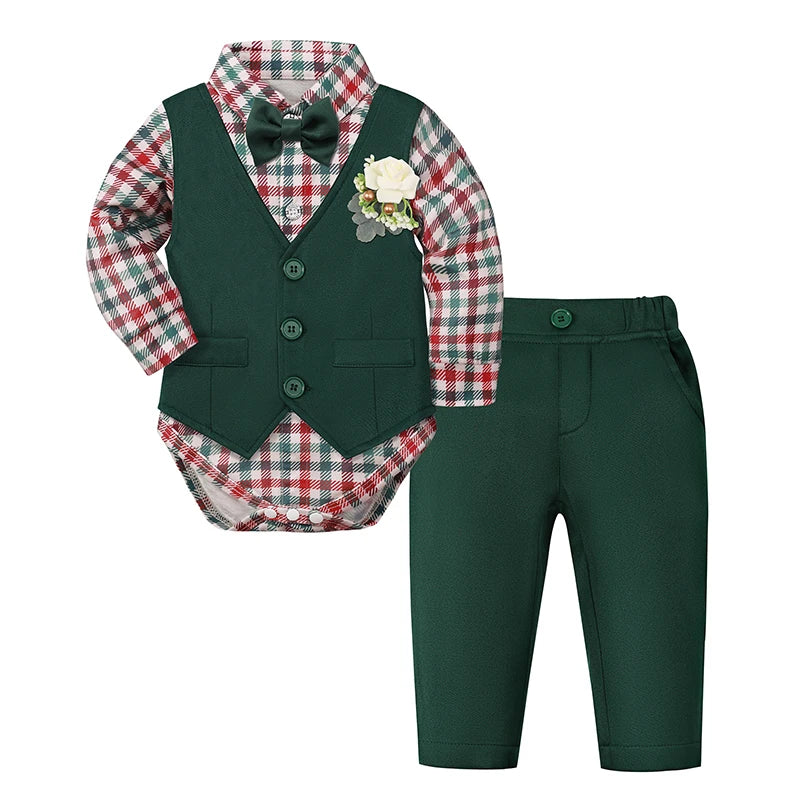 Timeless Little Gentleman Formal Vest Suit