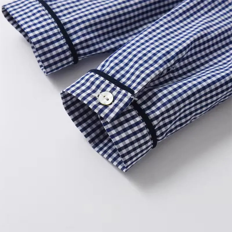 Infant Boutique Baby Boy One Piece Embroideried Romper