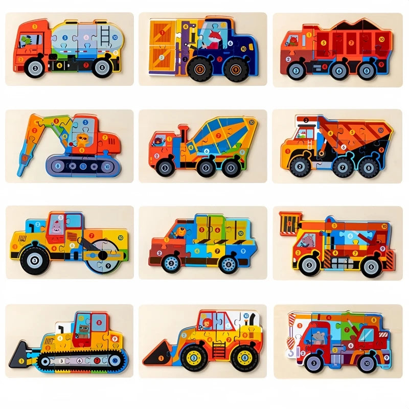 Children Montessori Wooden Puzzles