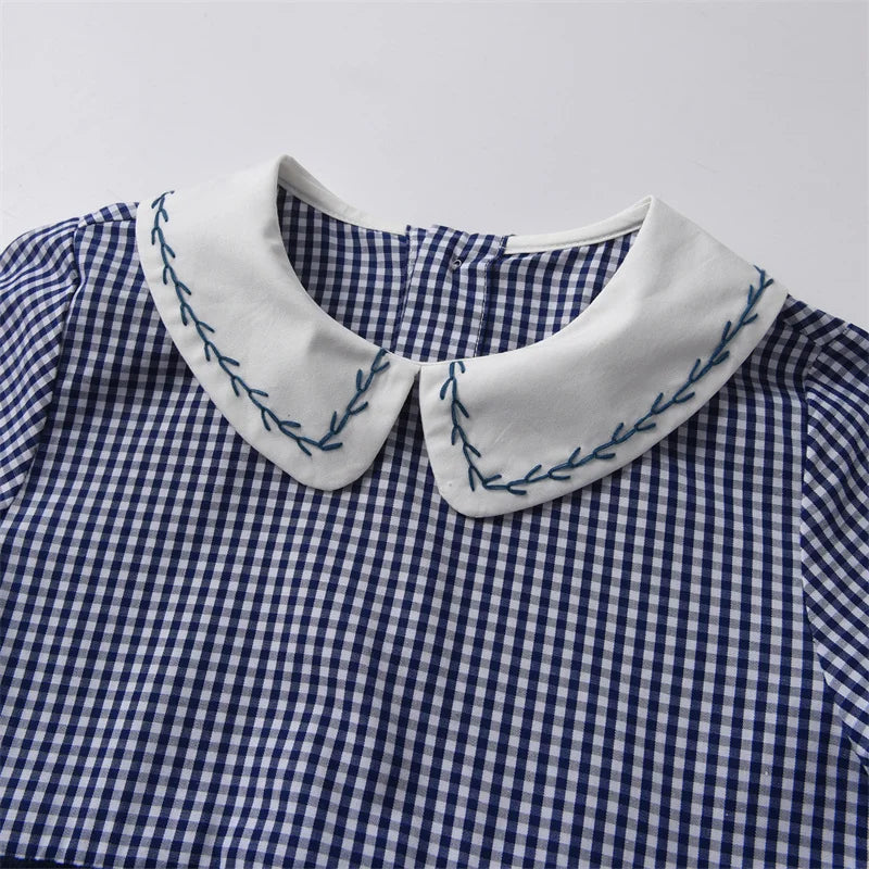 Infant Boutique Baby Boy One Piece Embroideried Romper