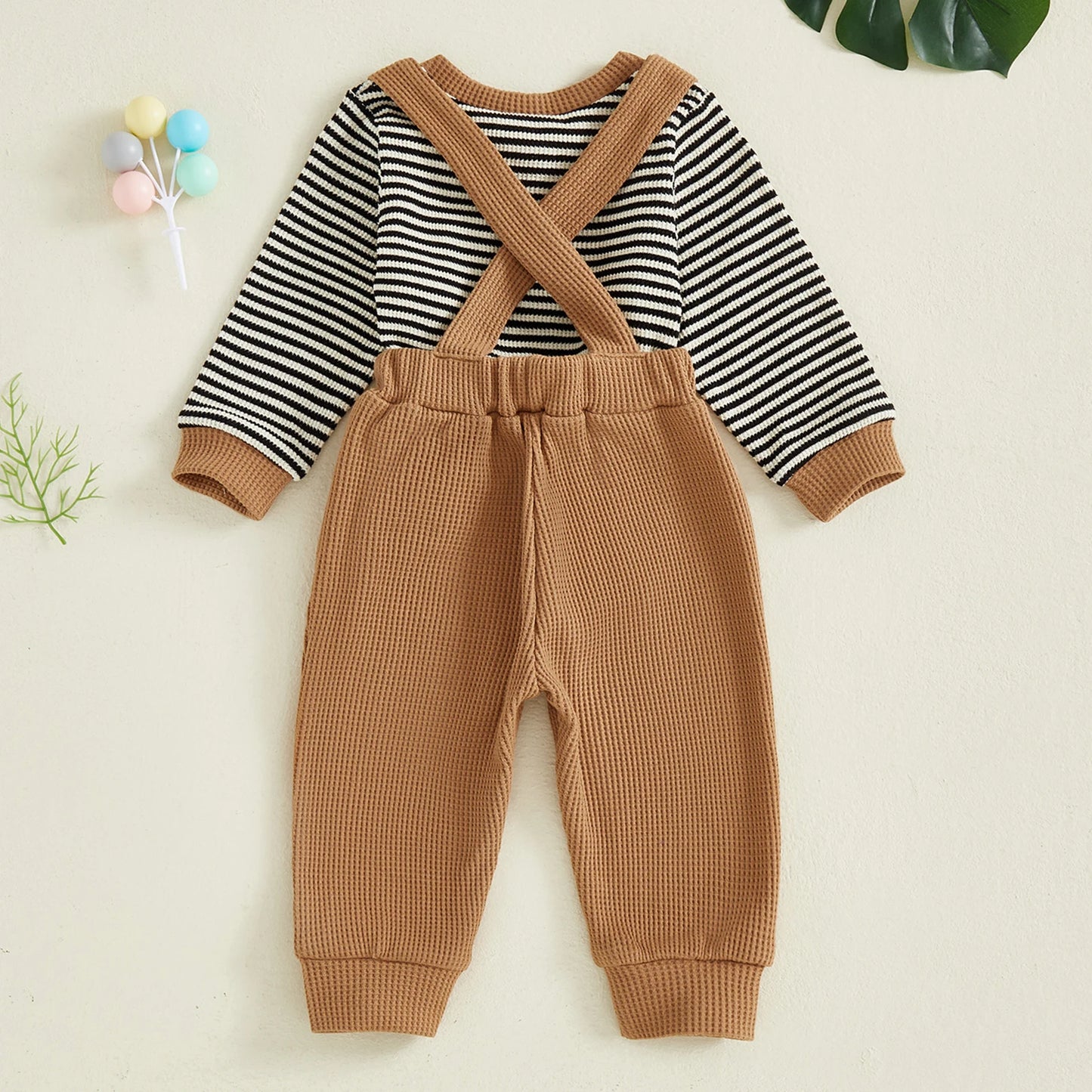 Little Gentleman's Waffle Suspender Set