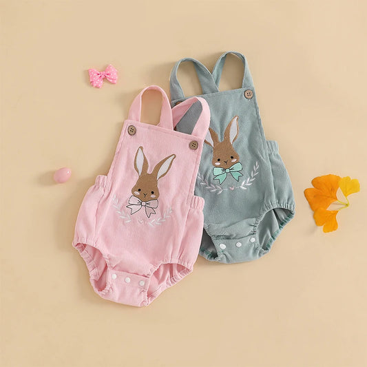 Easter Bunny Corduroy Baby Romper