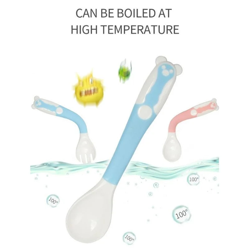 Whimsical, Bendable Children's Utensils Set