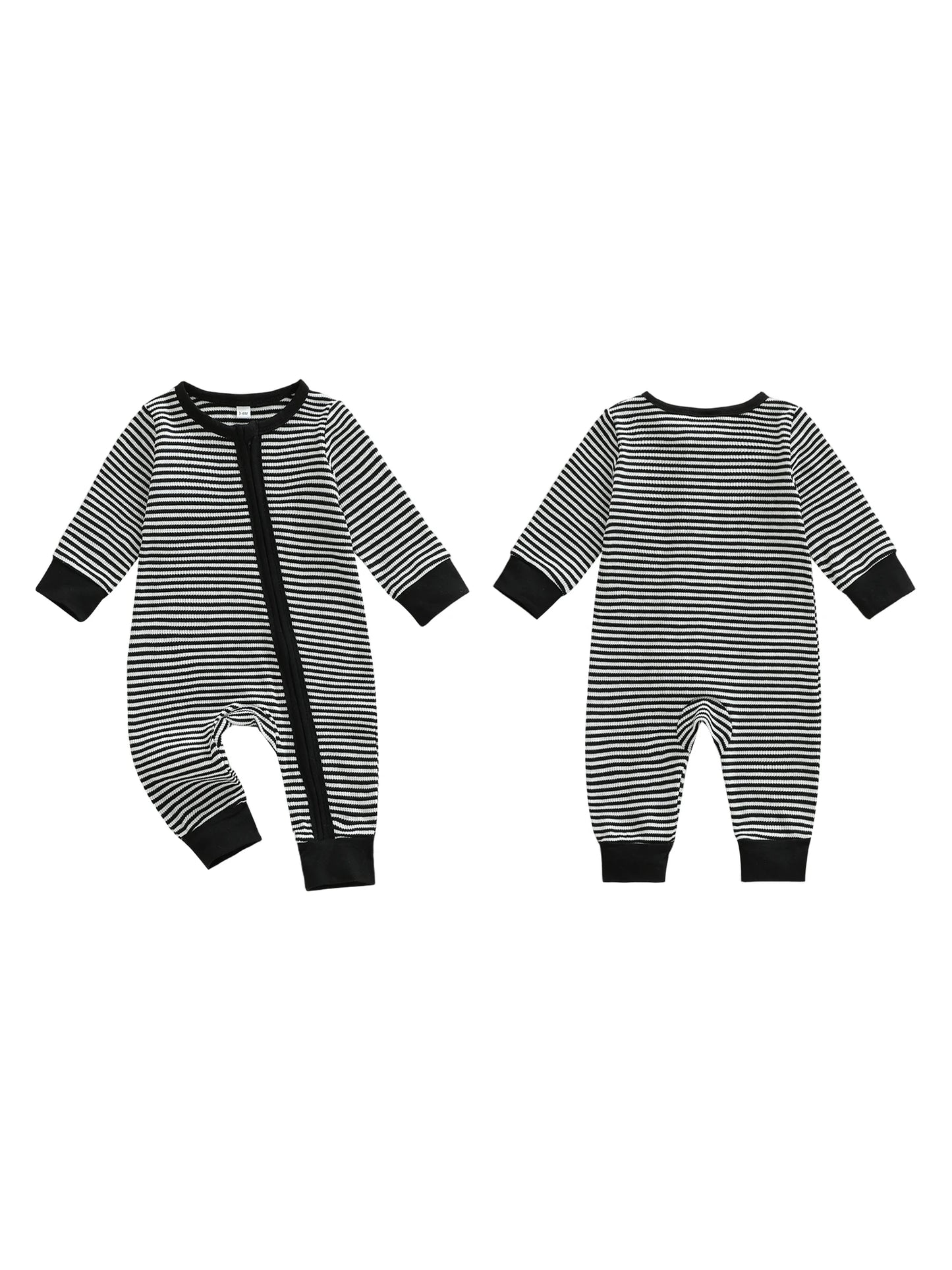 Striped Zip-Up Baby Sleepers – Multiple Colors