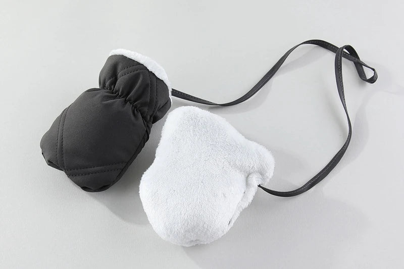 Cozy Plush Baby Snowsuit with Animal Patch, Available in 3 colors