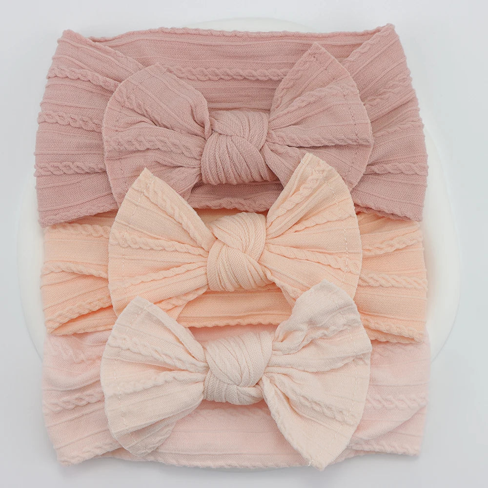 Pastel Fabric Baby Headband 3 pcs Set