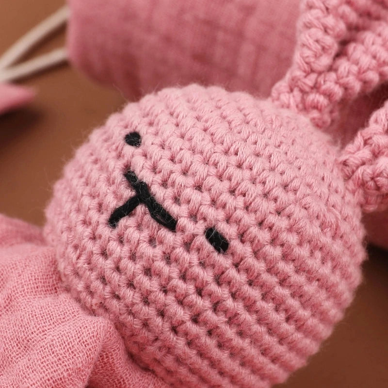 Baby Blanket Set Baby Phase Card with Teether Bath Toy with Brush Comforter