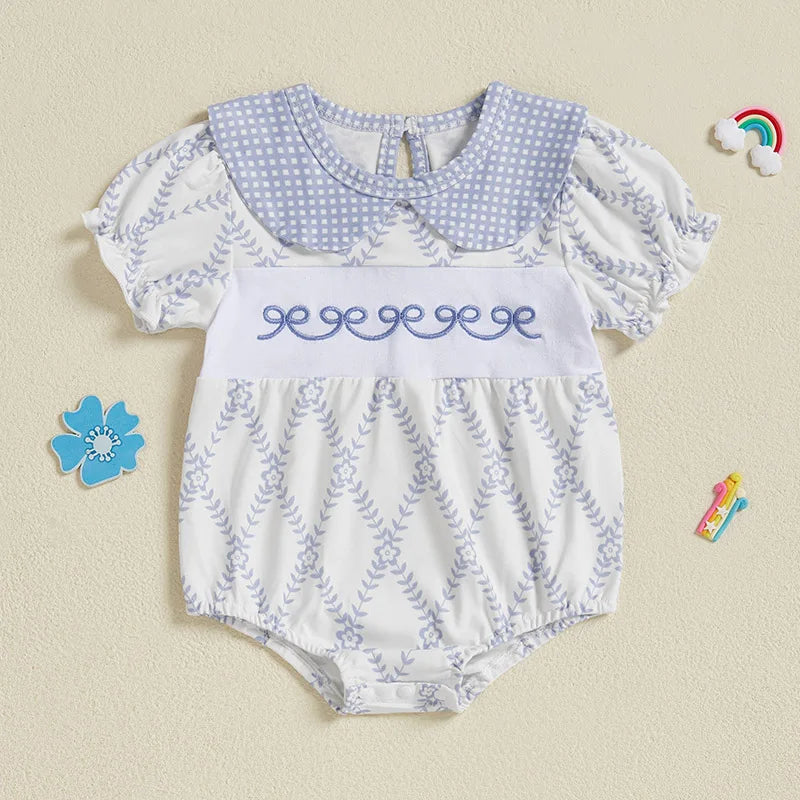 Charming Vintage-Inspired Baby Romper