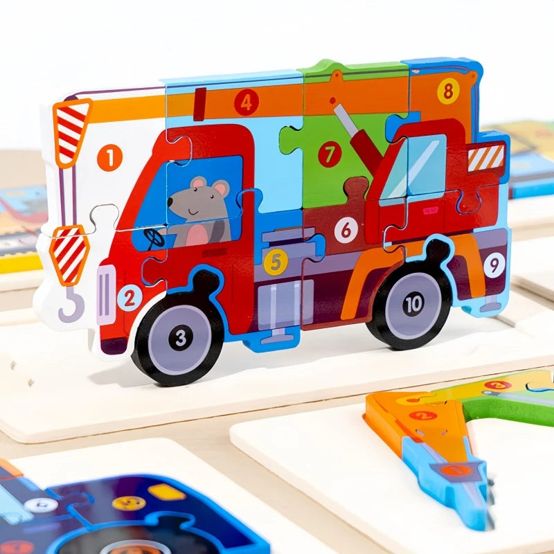 Children Montessori Wooden Puzzles