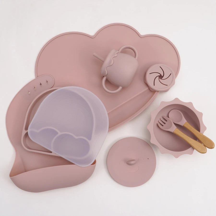 Pastel Silicone Children's Dining Set