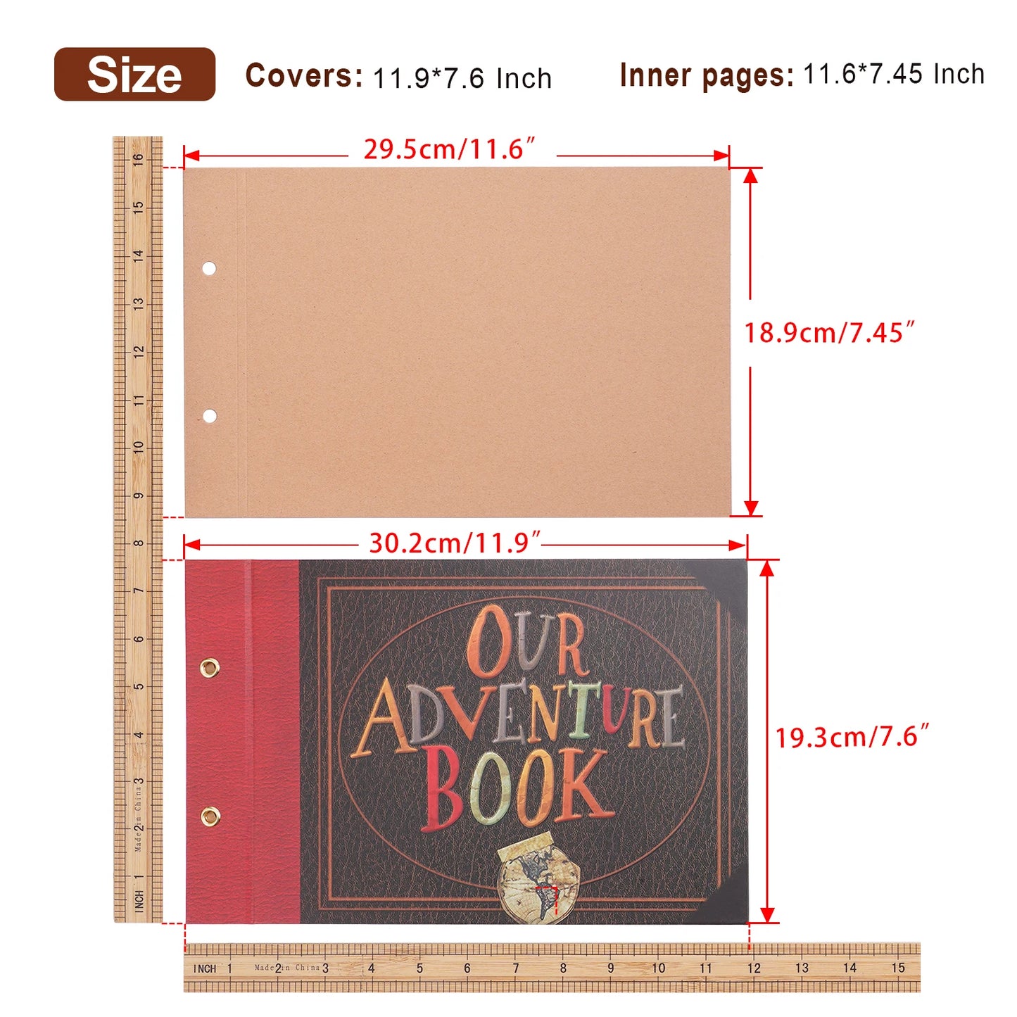 80 pages  Adventure Book Scrapbook Photo Album