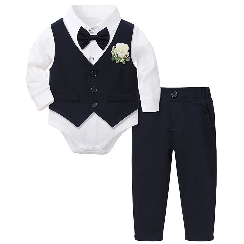 Timeless Little Gentleman Formal Vest Suit