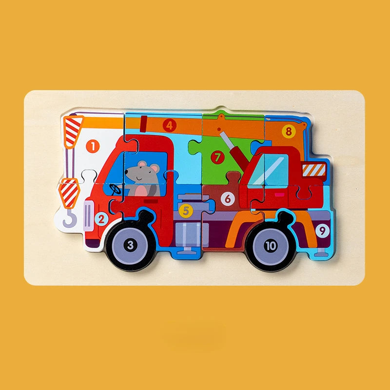 Children Montessori Wooden Puzzles