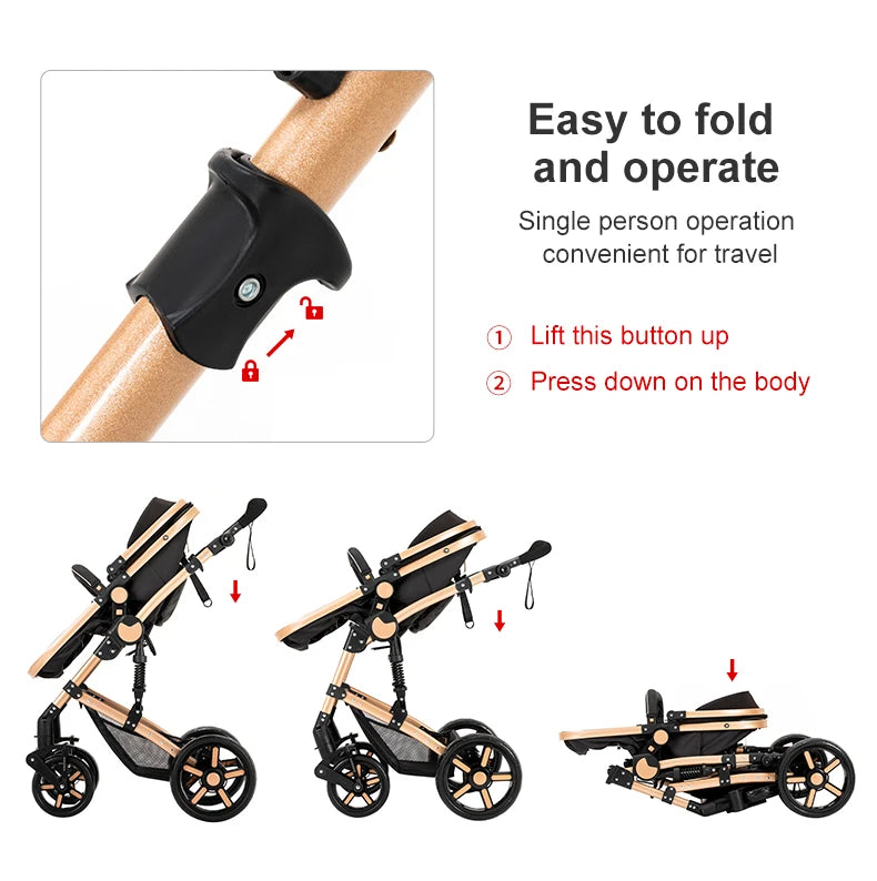 Premium "Magic ZG" Convertible Lightweight Baby Stroller