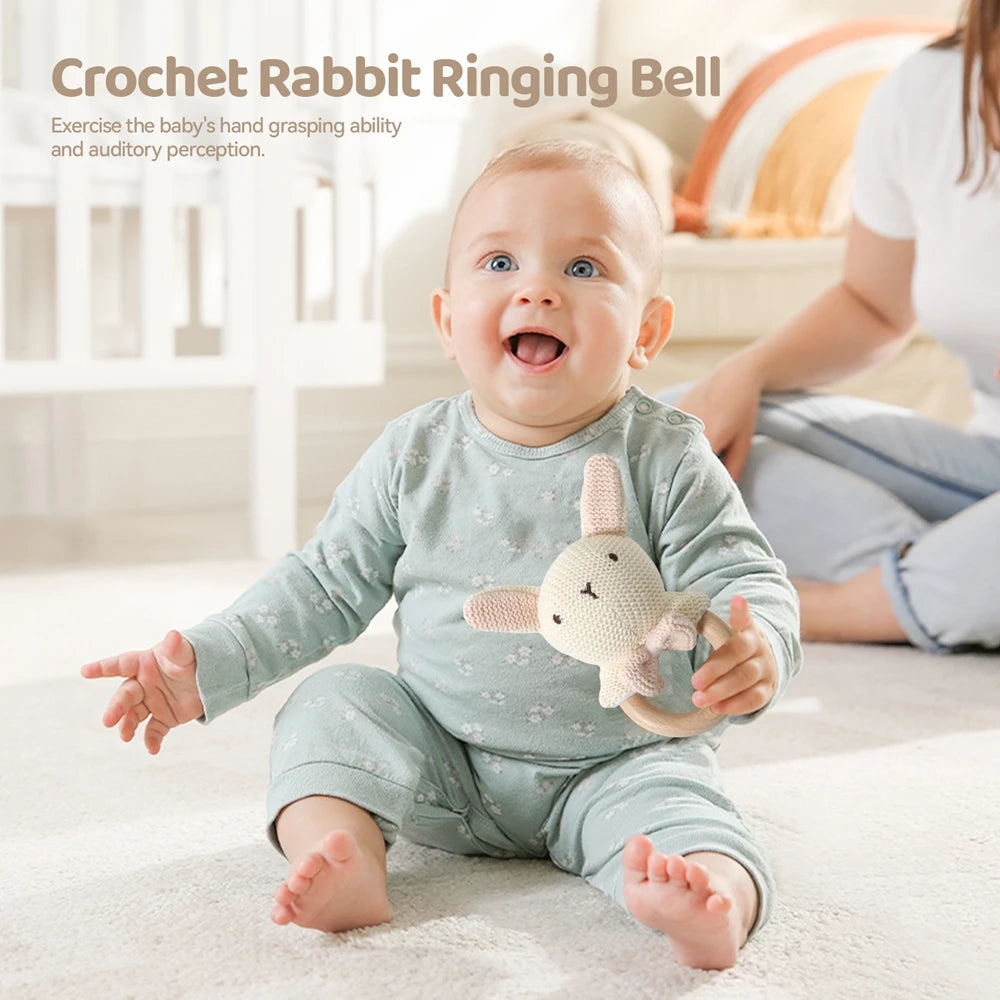 Bathing Set for Newborns Montessori Cotton Towel Toothbrush Cup Socks Rattle Toy Growth Milestone Gift box Photography props