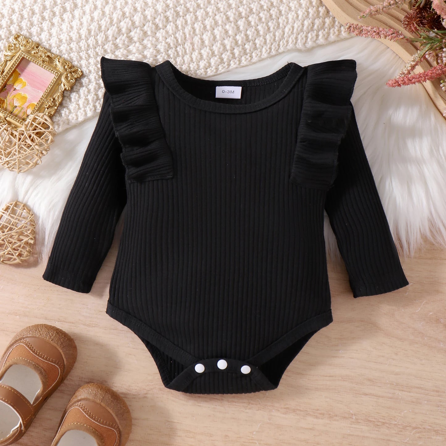 2 PCS Girls Long-Sleeved Jumper with Onsie