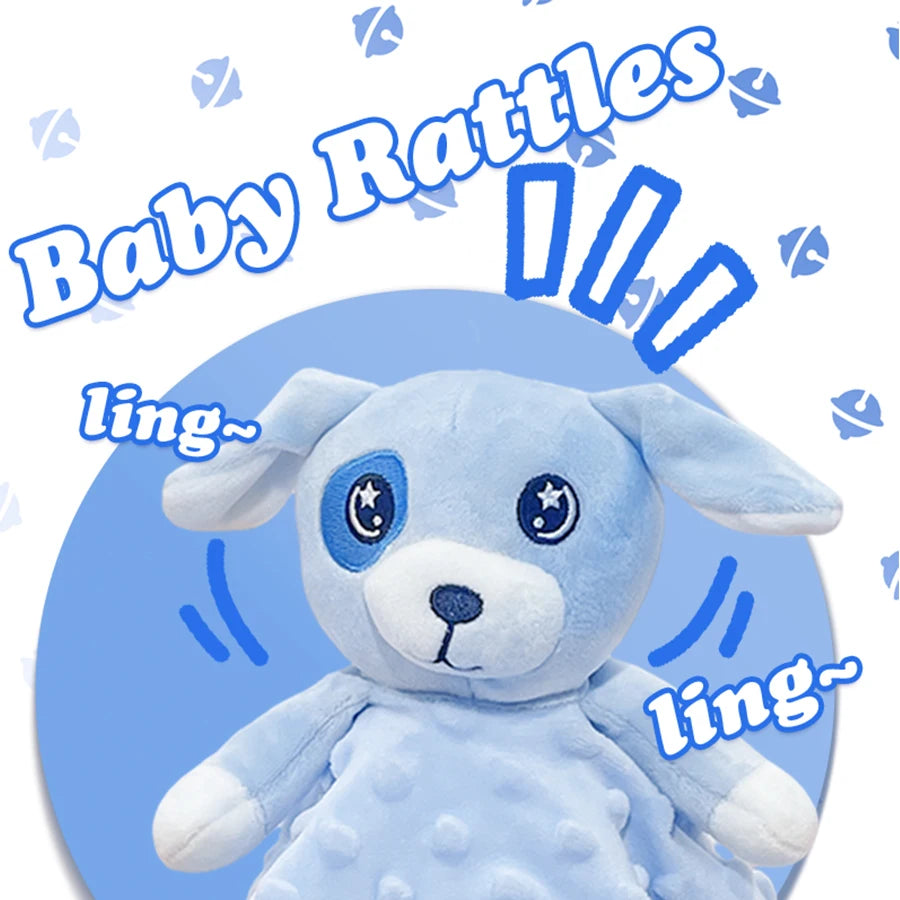 Personalized Baby Blanket Newborn Stroller Sleeping Dolls Custom Blanket With Name Animal Security Towel Gift Set