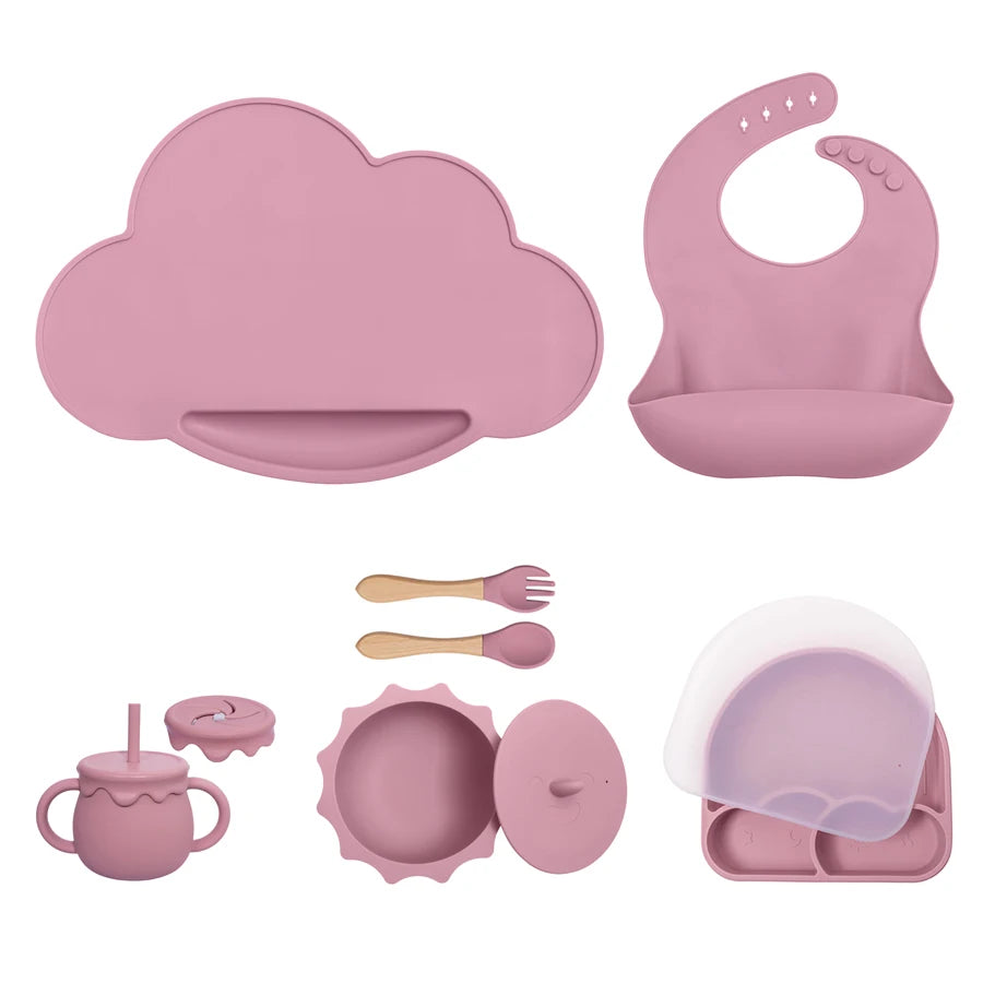 Pastel Silicone Children's Dining Set