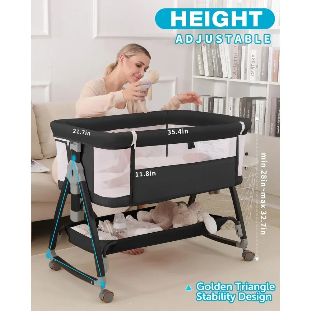 Modern Bedside Bassinet for Infants